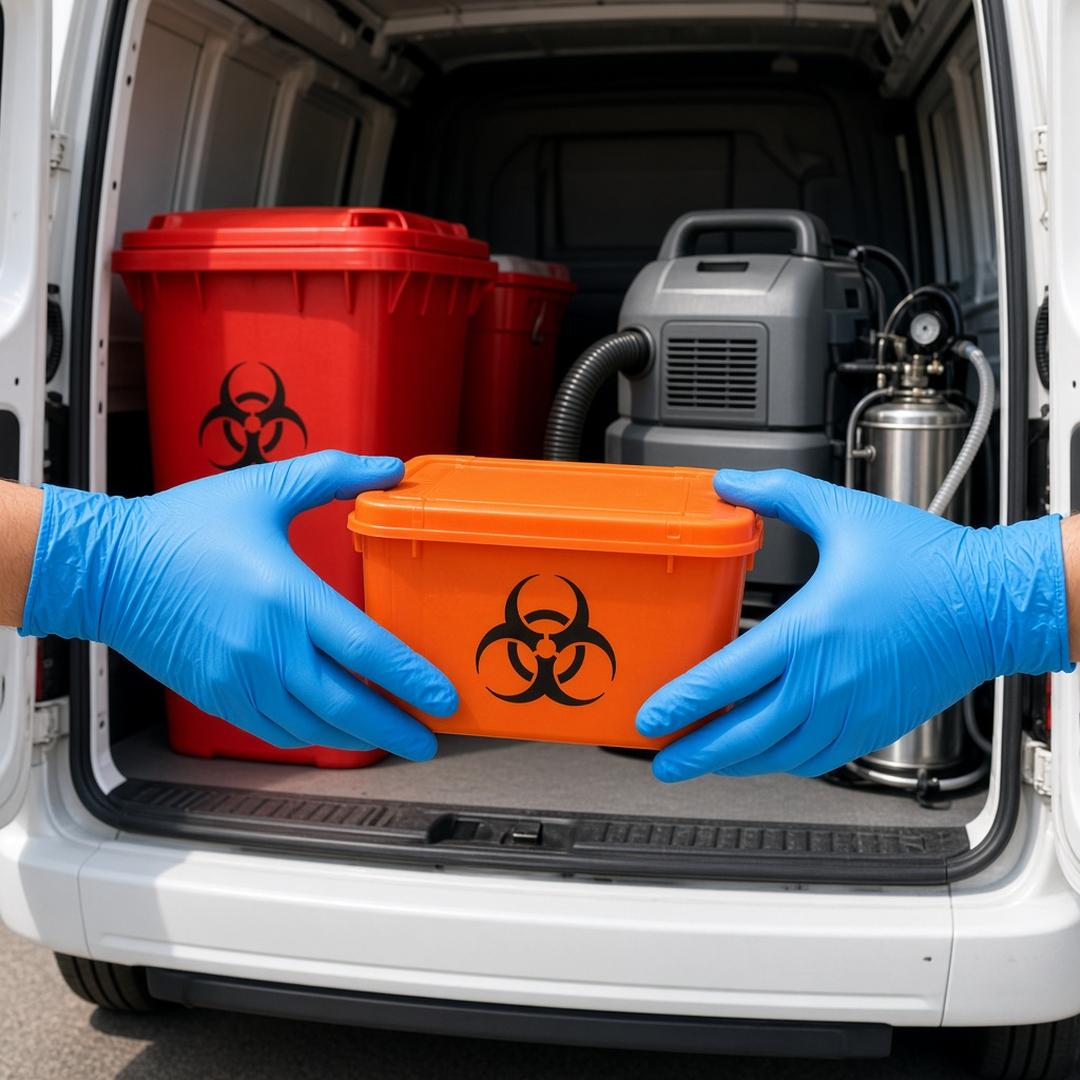 Biohazard cleanup process in Everett WA